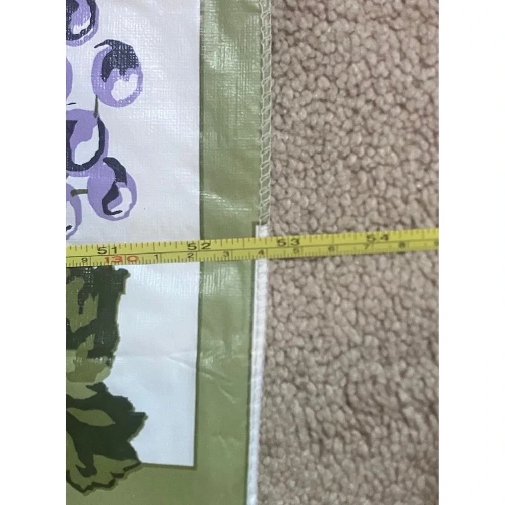 Vintage Vinyl Flannel Back Kitchen Tablecloth 52
